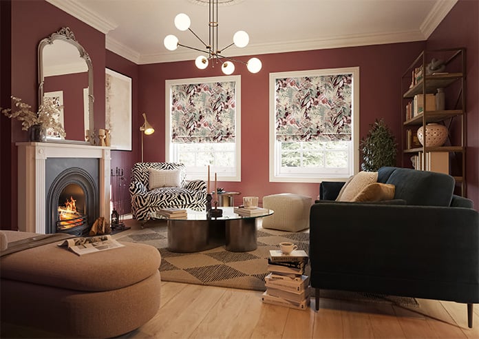 Bali, Red - Twist&Fit Roman Blind - Image 7